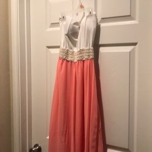 Long halter top dress